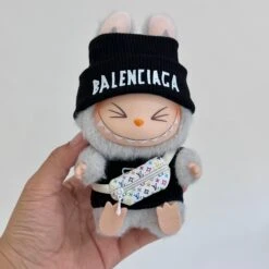 Fashion Dress - Balenciaga Style Black Top+ LV Style Bag+Hat