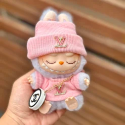 Fashion Dress - LV Style Pink Top+ LV Style Hat + Bag