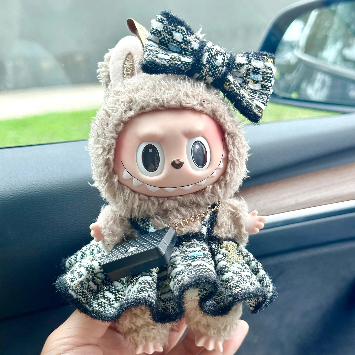 Fashion Dress - Chanel Style Skirt+ Bow + Chanel Style Bag - Image 2