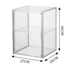Transparent Acrylic Display Box Container With One Separate Panel