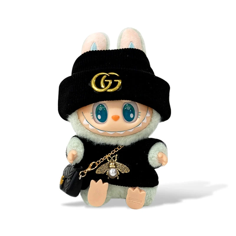 Fashion Dress - Bee Style Black Top + Black Hat + Bag