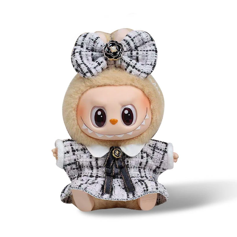 Fashion Dress - Black And White Stripes Skirt + Bow