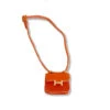 Fashion Dress - Orange Hermes Style Bag
