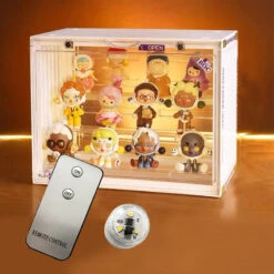 LED Luminous Display Container With Remote Control-White