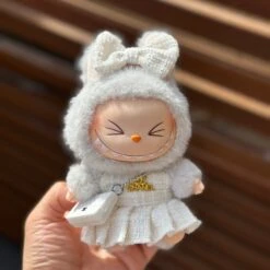 Fashion Dress - White Chanel Style Skirt + Bow + Chanel Style Bag