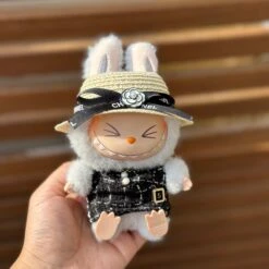 Fashion Dress - Chanel Style Black Skirt+Straw Hat